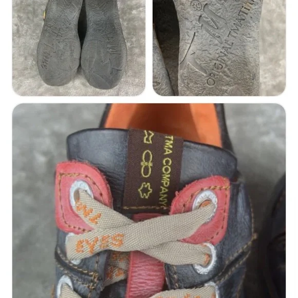 GEOX Women's Black and Red Loafers - Picture 4 of 4